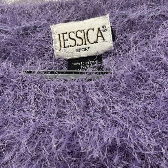 Faux fur Short Sleeve Sweater - Picture 2 of 4